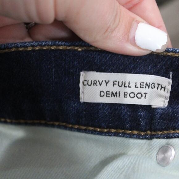 J.Crew Curvy Full Length Bootcut Jeans Kettle Wash High Rise Denim Sz 27 - Picture 8 of 10